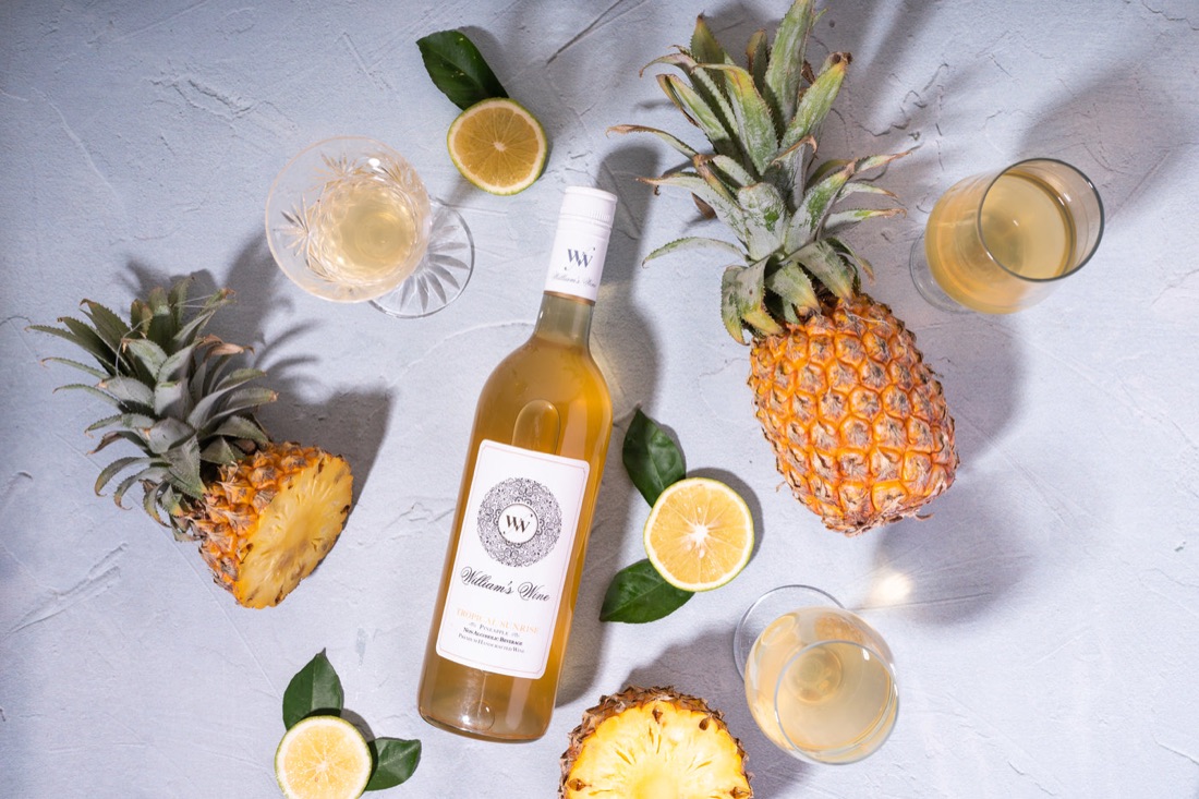 Tropical Sunrise with pineapples